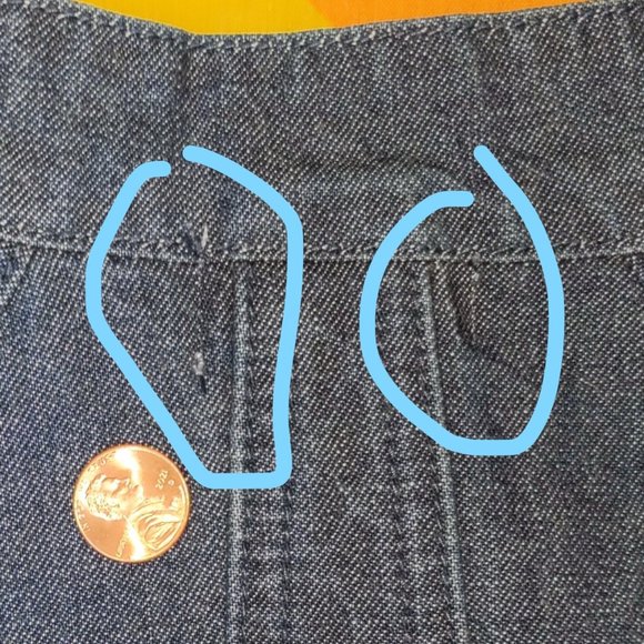 90s/Y2K Blue Denim Jacket by Christopher & Banks - Picture 4 of 6